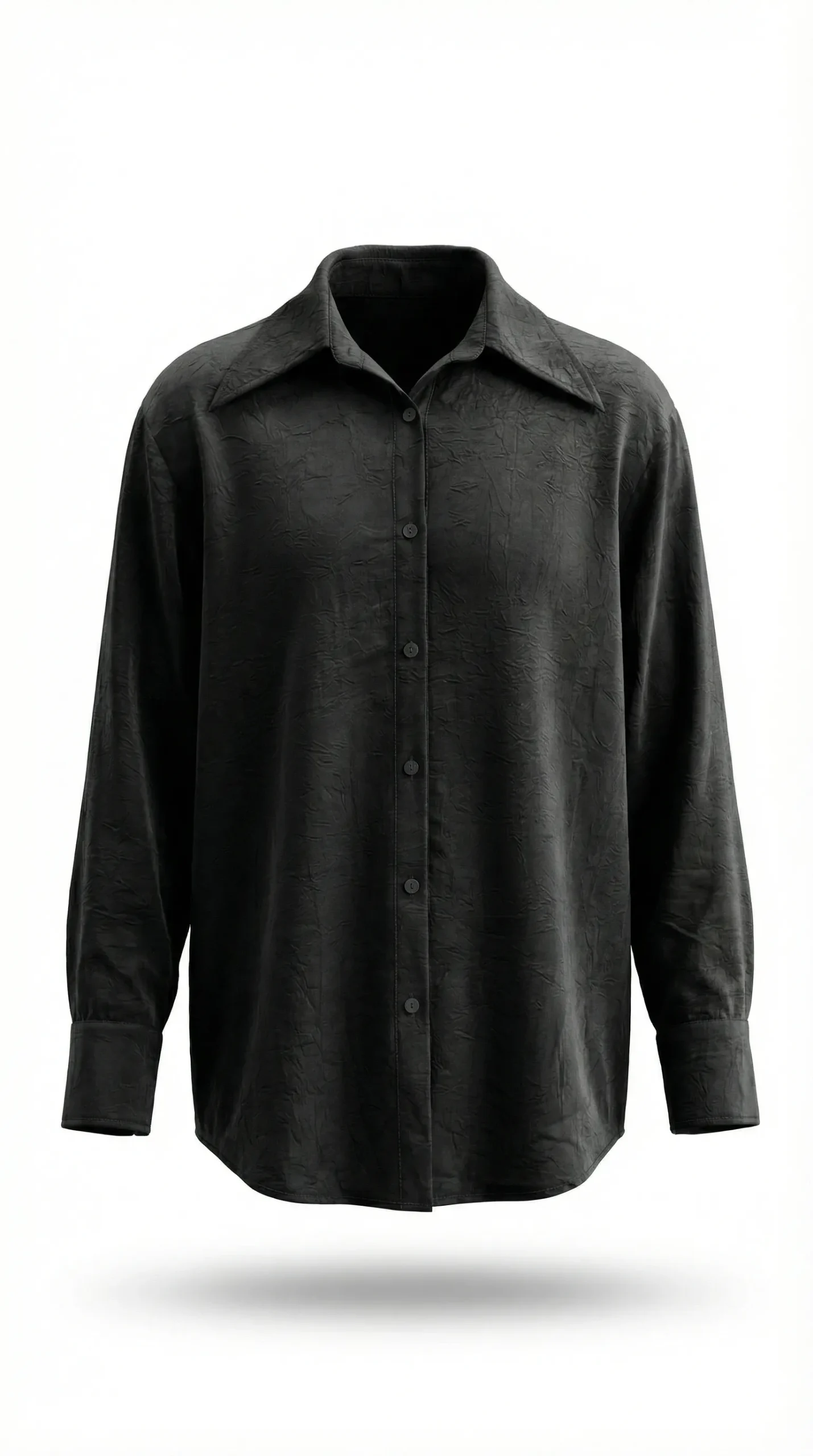 Shomiz_black_front شومیز سیلک و دانتل