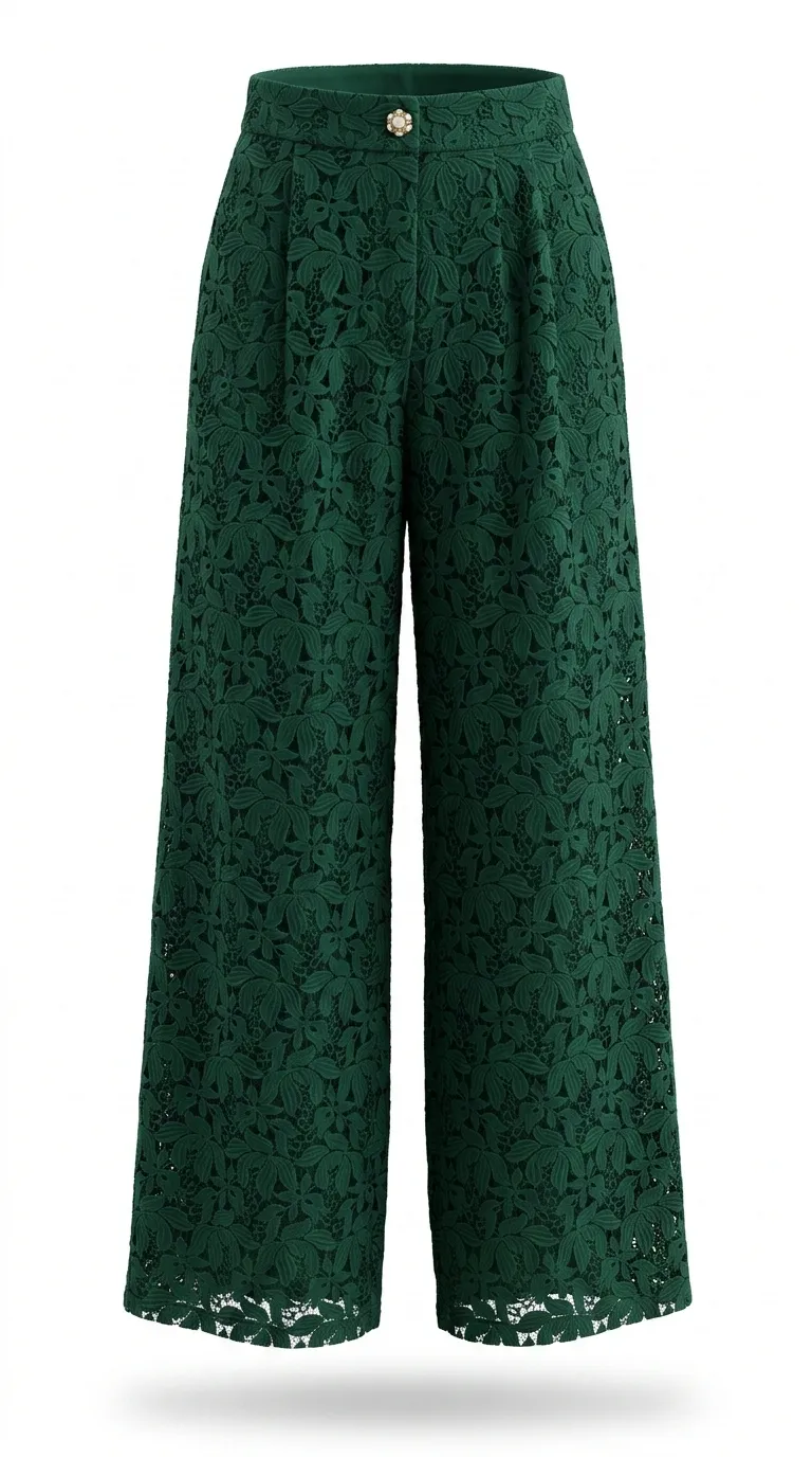 pant_dantel_green شلوار قلاب بافی سبز