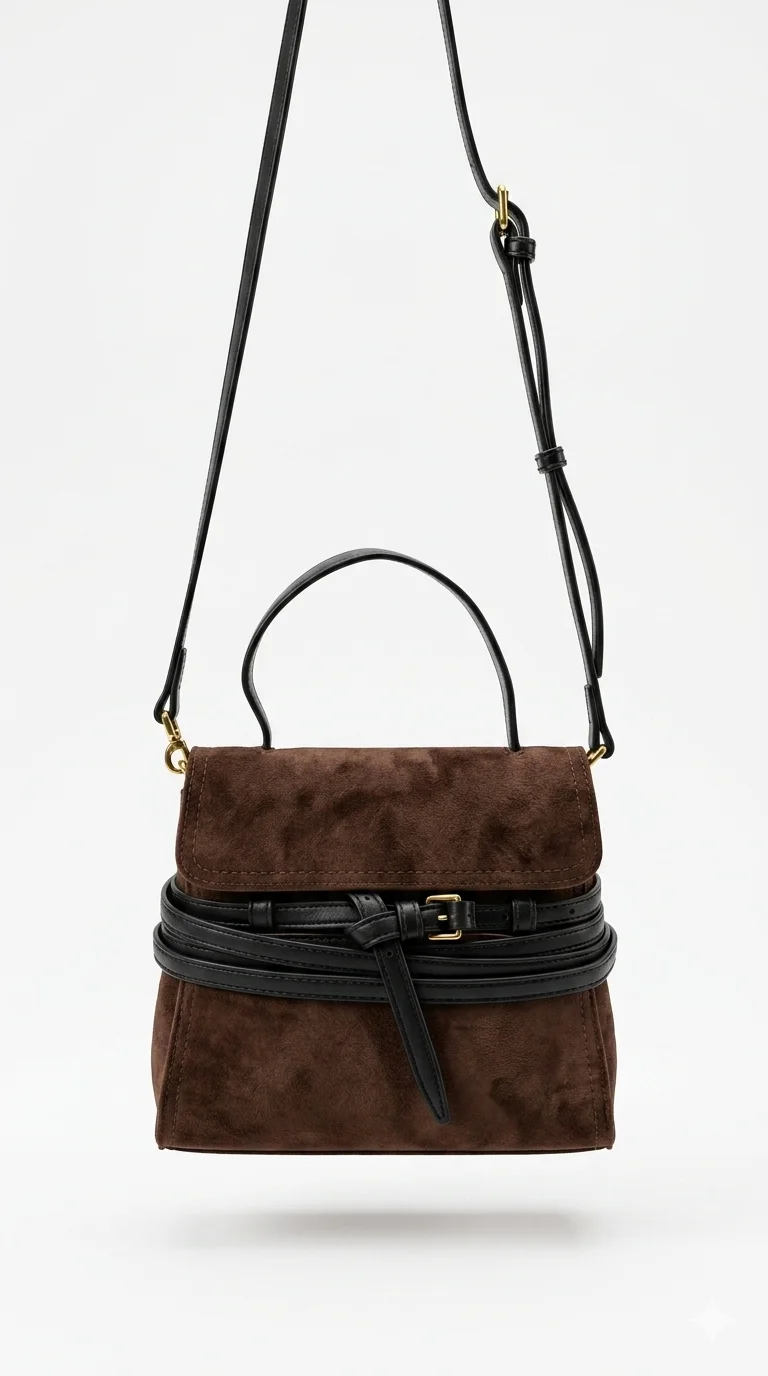 Bag_soude_brown02 کیف جیر سوین - Image 1